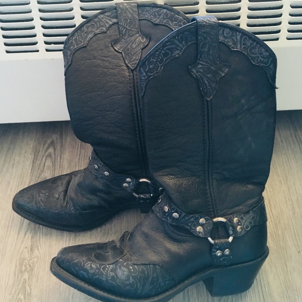 Genuine leather cowboy boots